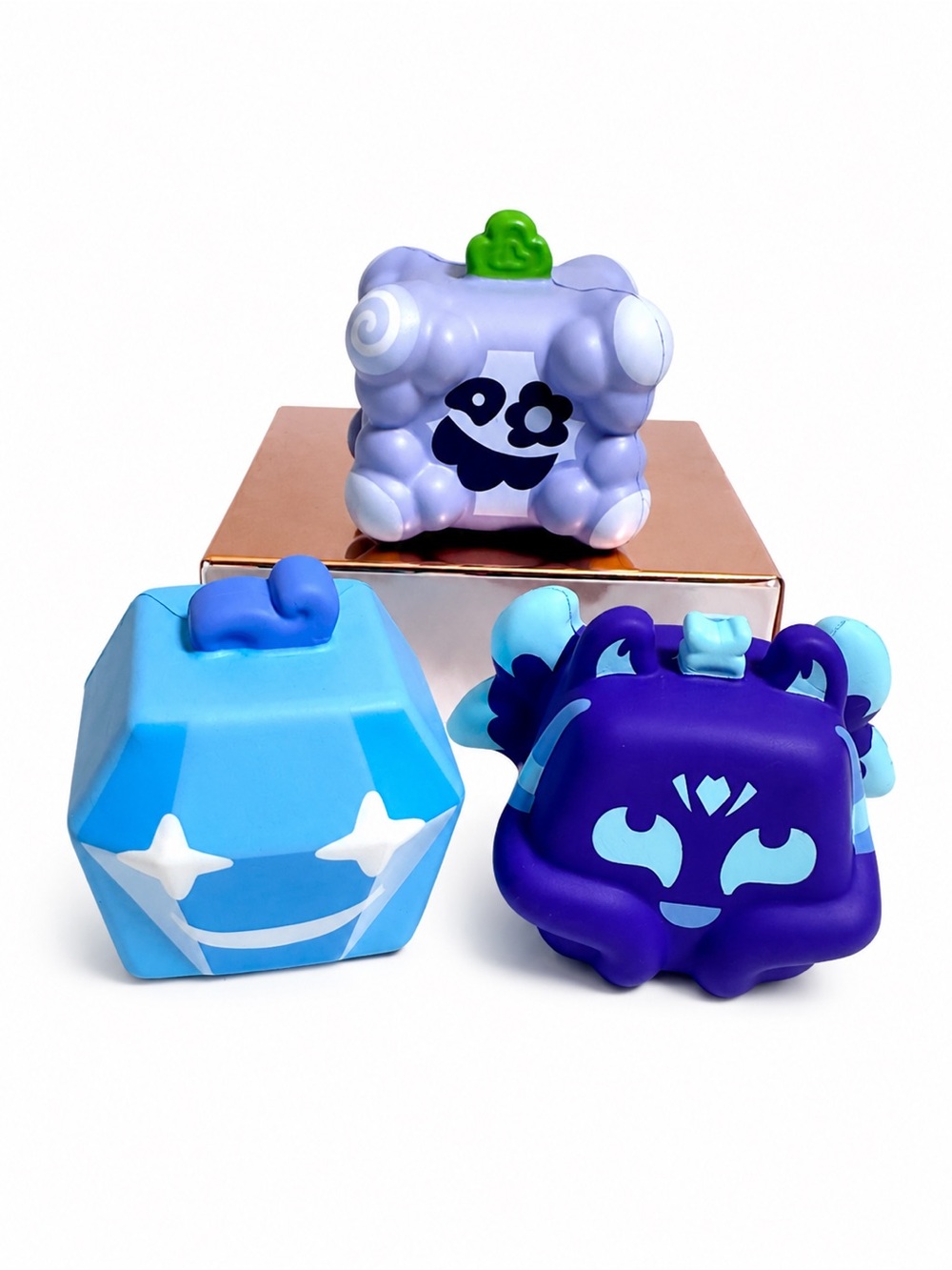 Blox Fruits Squishy Fruits Smoke, Kitsune, Diamond Toy no code